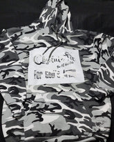 AbsoluteFit For God's Army Black white and grey Camouflage hoodie with embroidery logo